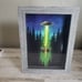 Praymantis picture ufo alien spaceship framed praying mantis wall art gift uap