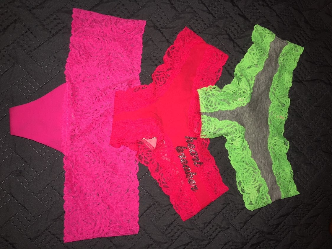 3 Victoria's Secret Panties thongs Xs