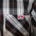 C1 Vintage Ben Davis Shirt Mechanic Zip Work Wear 1/2 Zip L Plaid Made in USA