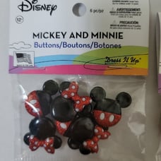 Mickey & Minnie Buttons Lot of 25