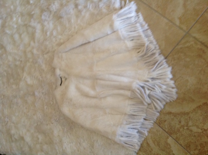 Marina Rinaldi Rabbit Fur Poncho New OS