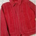 VINTAGE TERRY LEWIS CLASSIC LUXURIES RED LEATHER ZIP-UP JACKET