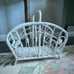 Vintage Rattan Wicker Magazine Rack
