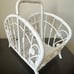 Vintage Rattan Wicker Magazine Rack