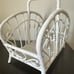 Vintage Rattan Wicker Magazine Rack