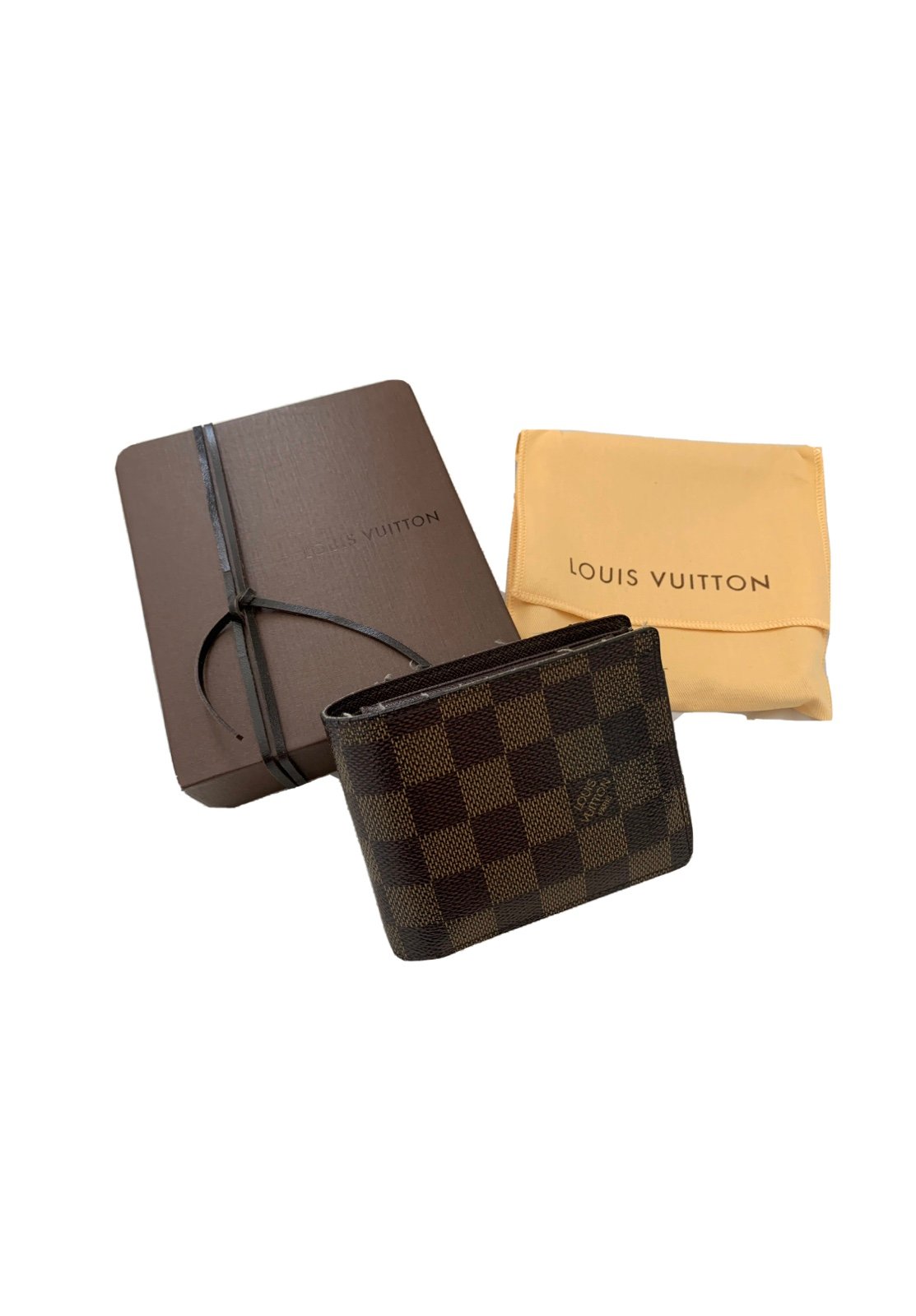 Louis Vuitton Men's Louis Vuitton Damier Ebene Canvas Wallet