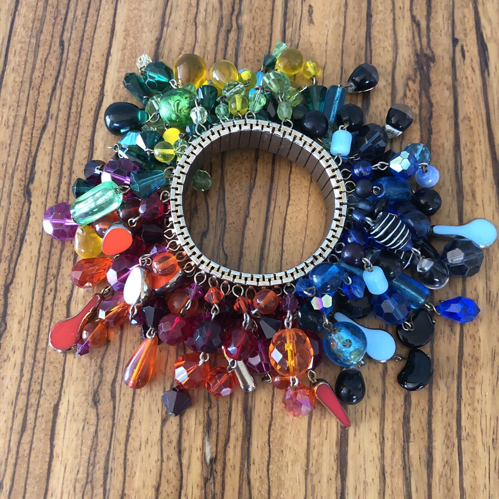 Eric Beamon 80’s Heavy Multiple Beaded Bangle Bracelet