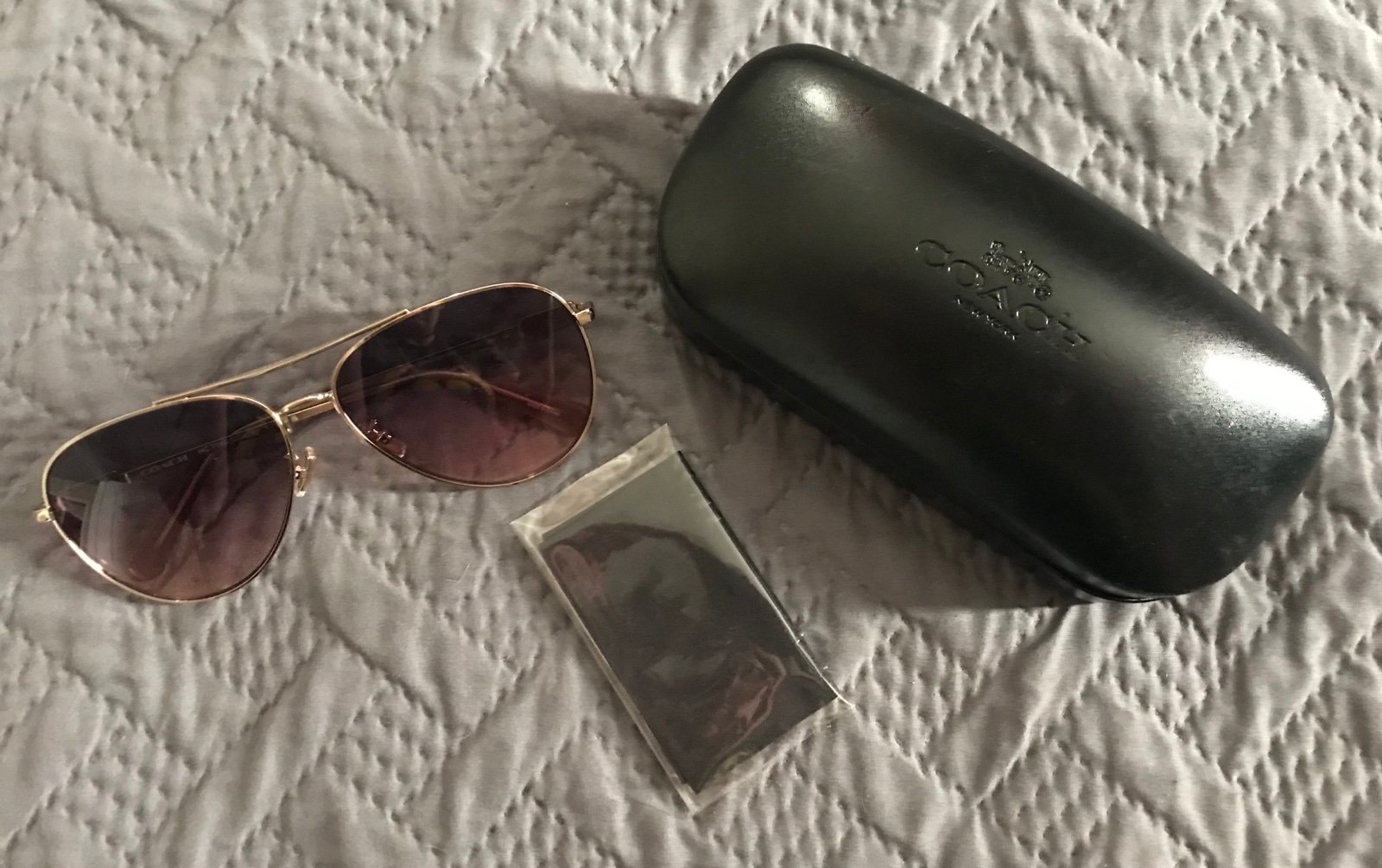 BRAND NEW COACH AVIATOR SUNGLASSES