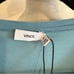 Vince Women's Stretchy Teal V-Neck Short Sleeve Blouse XSmall New with Tags