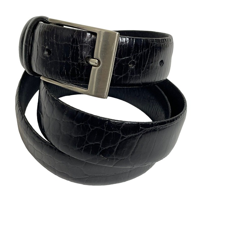 Bill Lavin Soft Collection Belts Size 36 Black Reptile
