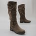 Carlos Santana Ladies 9.5 Sabina Brown Knee High Side-zip Riding Slouch Boots