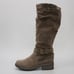 Carlos Santana Ladies 9.5 Sabina Brown Knee High Side-zip Riding Slouch Boots
