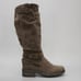 Carlos Santana Ladies 9.5 Sabina Brown Knee High Side-zip Riding Slouch Boots