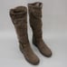 Carlos Santana Ladies 9.5 Sabina Brown Knee High Side-zip Riding Slouch Boots