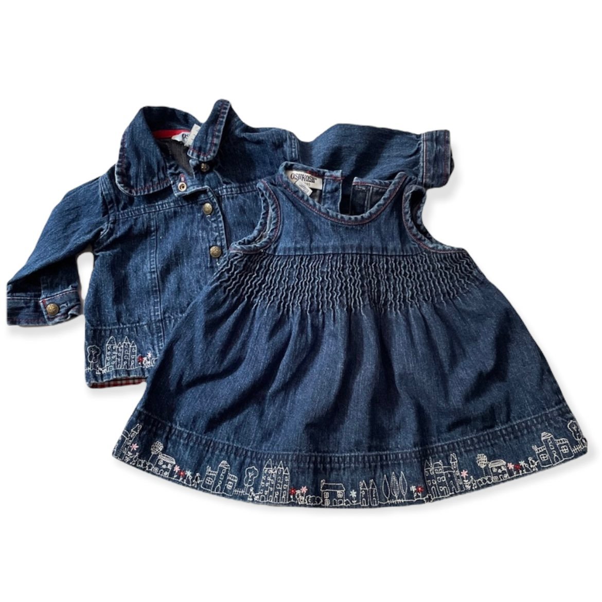 Vintage Oshkosh dress and jacket bundle