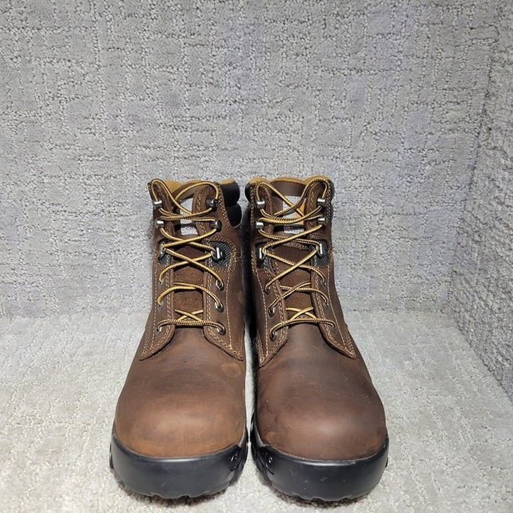Carhartt Rugged Flex 6 Women's Size US 8 Brown Leather Steel Toe Work Boots