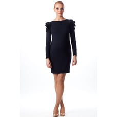 Pietro Brunelli Milano Flower Long Sleeve Maternity Dress Women XSmall Black NEW