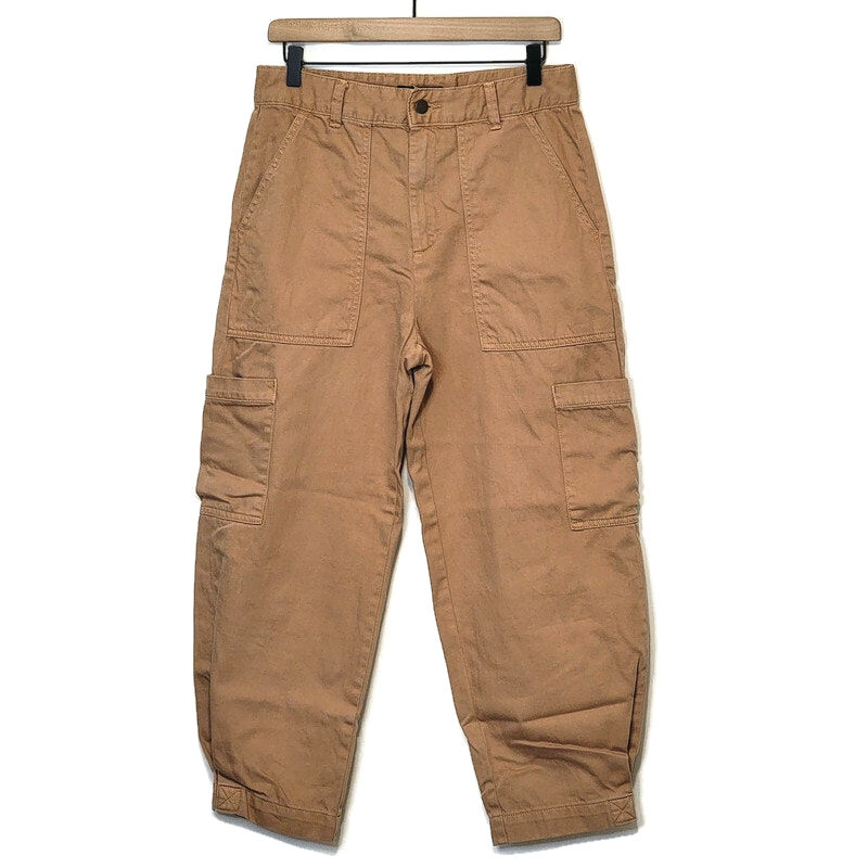 Banana Republic Relaxed Surplus Cargo Utility Crop Tan Khaki Pant Size 4