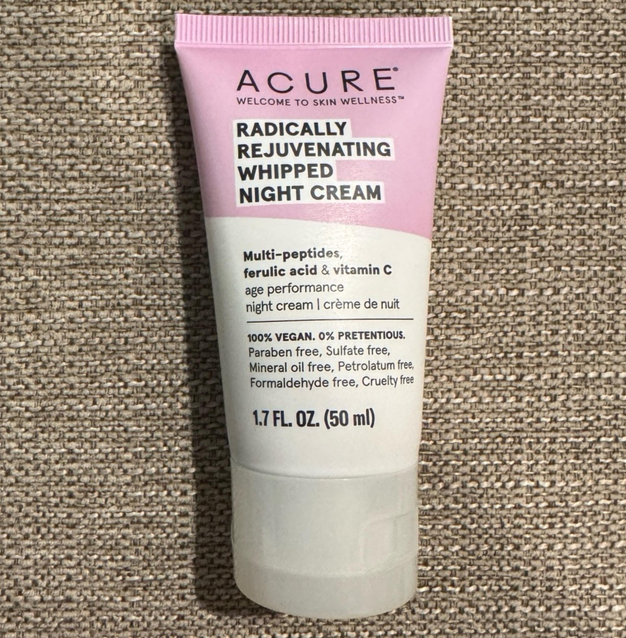 Acure Radically Rejuvenating Whipped Night Cream 1.7 fl oz