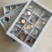 Velvet Jewelry Trays Organizer with Clear Lid, Stackable Jewelry Storage