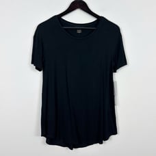 Natori Black Short Sleeve Pajama Top Size Small