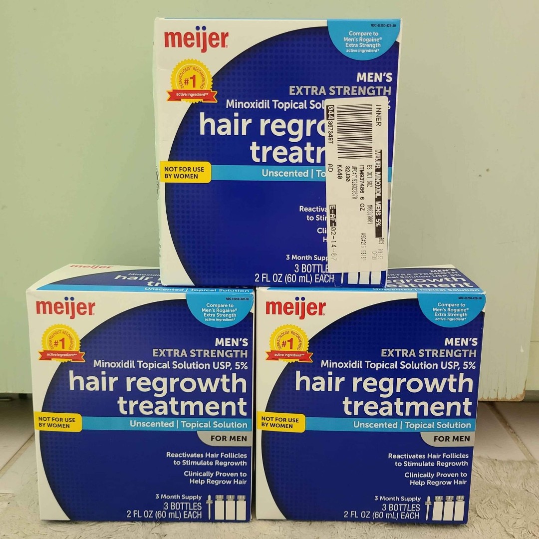 8 Months Hair Regrowth Treatment Minoxidil 5%