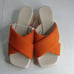 Sanctuary Block Heel Cross Strap Slides