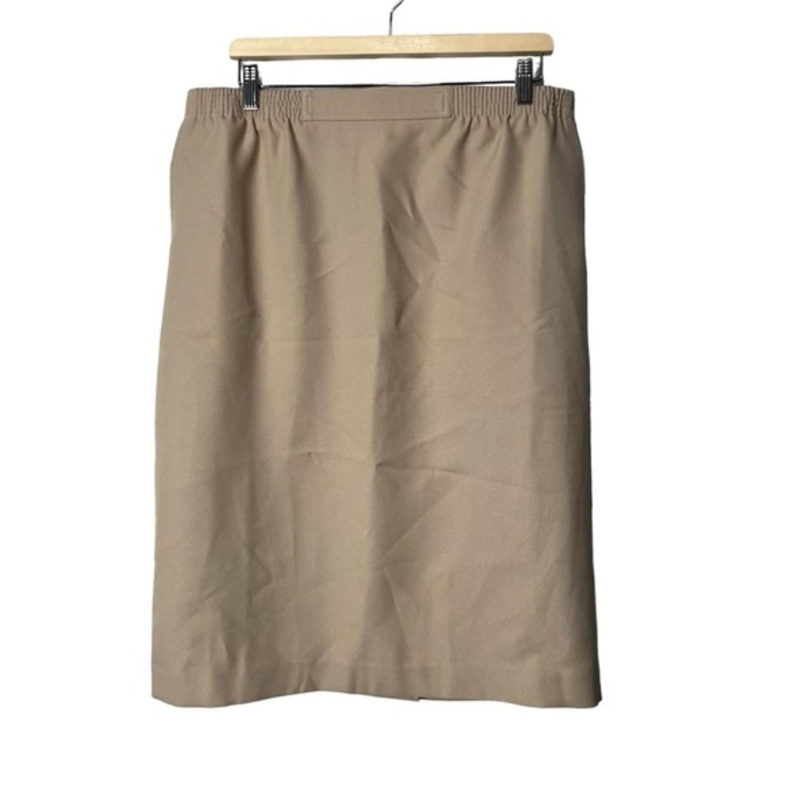 Alfred Dunner Women's Pencil Skirt Tan Size 14 NWT