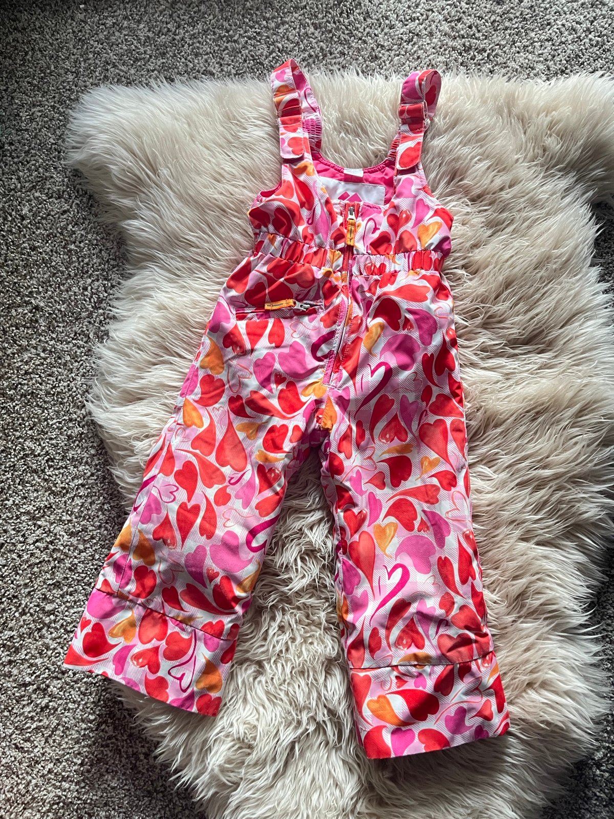 EUC Obermeyer heart snowbibs