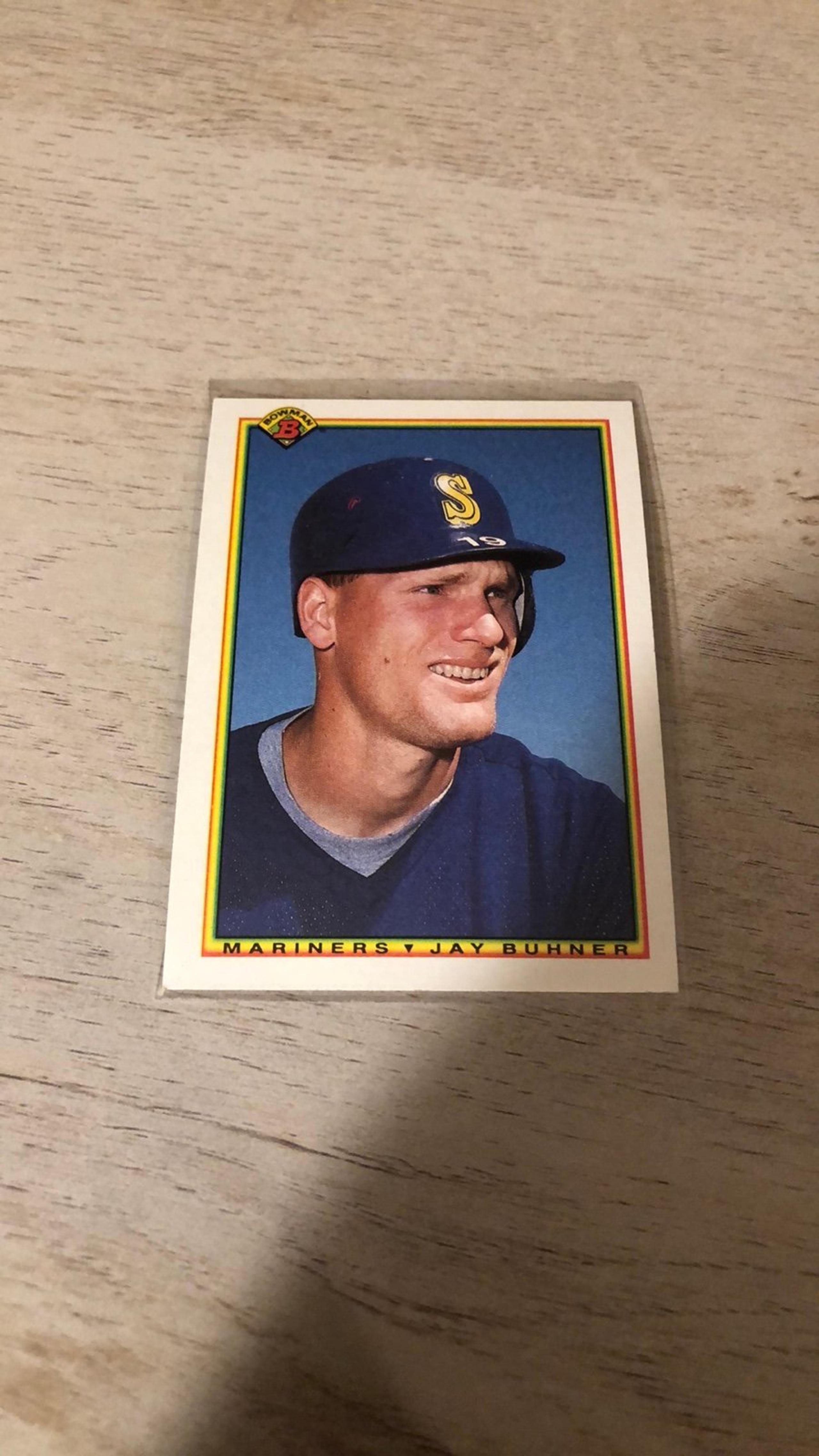 1990 Bowman Jay Buhner OF #477 Baseball Trading Card Item #ME1089