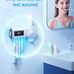 2 in 1 Automatic toothbrush sanitizer, holder, Automatic toothpaste dispenser ,w