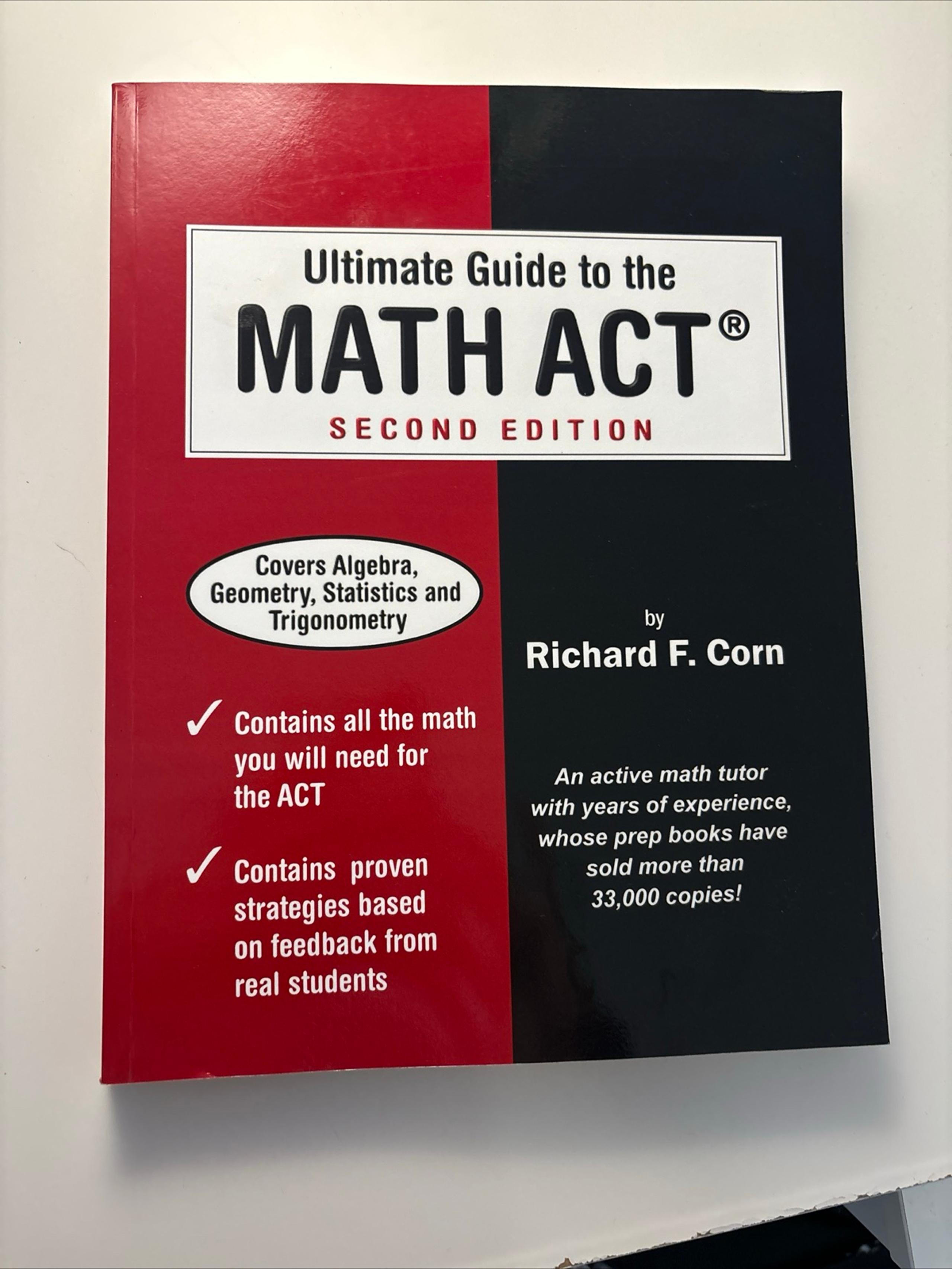 ACT Math Prep Book
