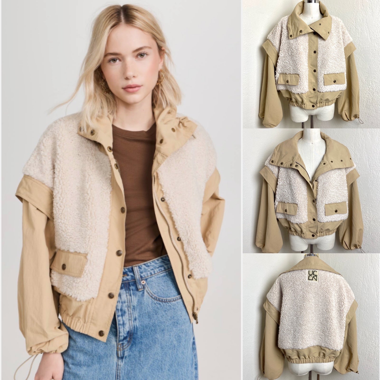 550 Ulla Johnson Aiden Nylon Technical Bomber Jacket