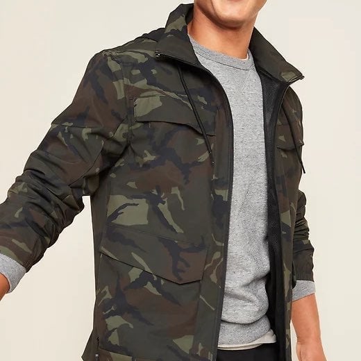 Camo Go-H20 Water-Resistant Hood Jacket