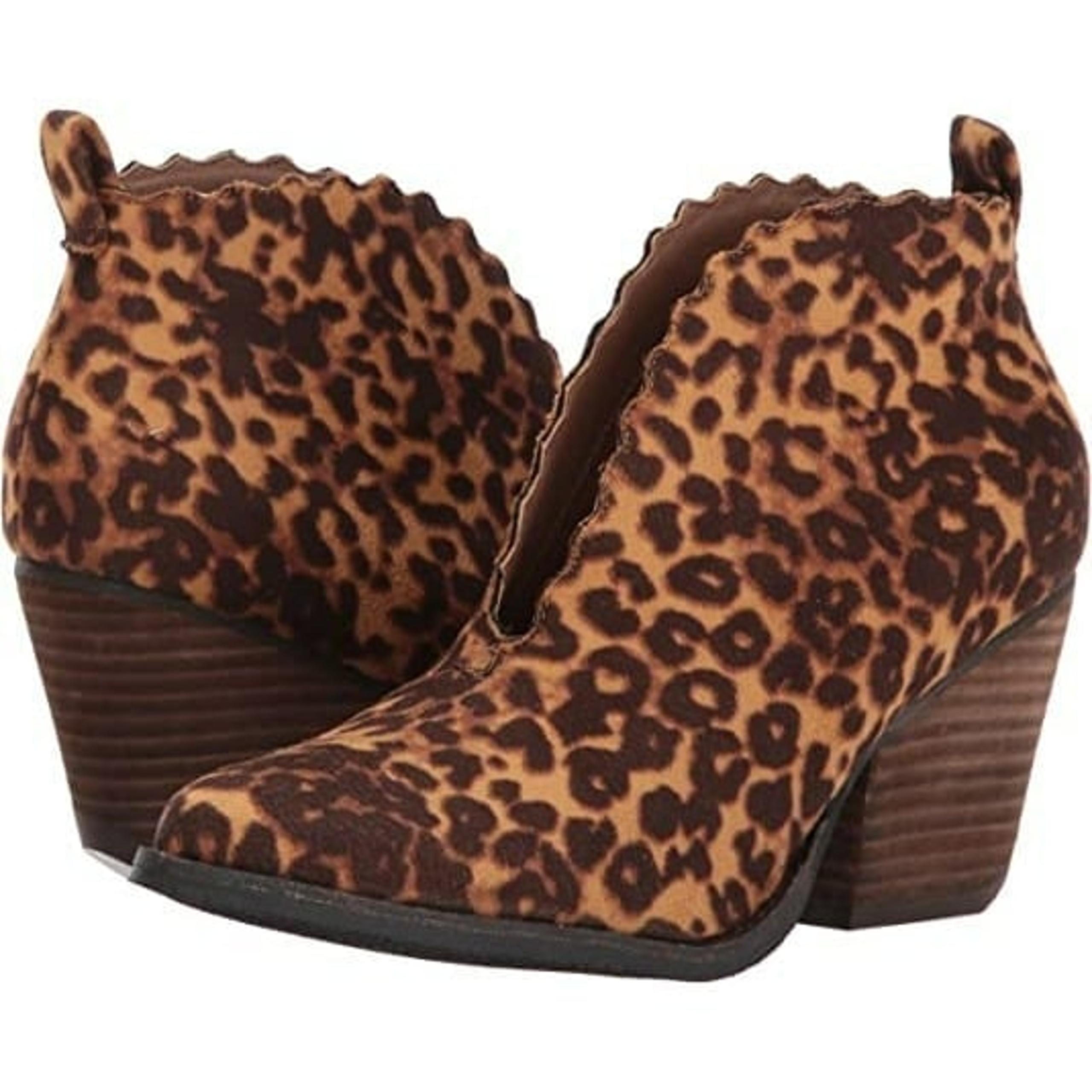 Coconuts by Matisse Women's Adalyn Tan Leopard Ankle Bootie 7.5