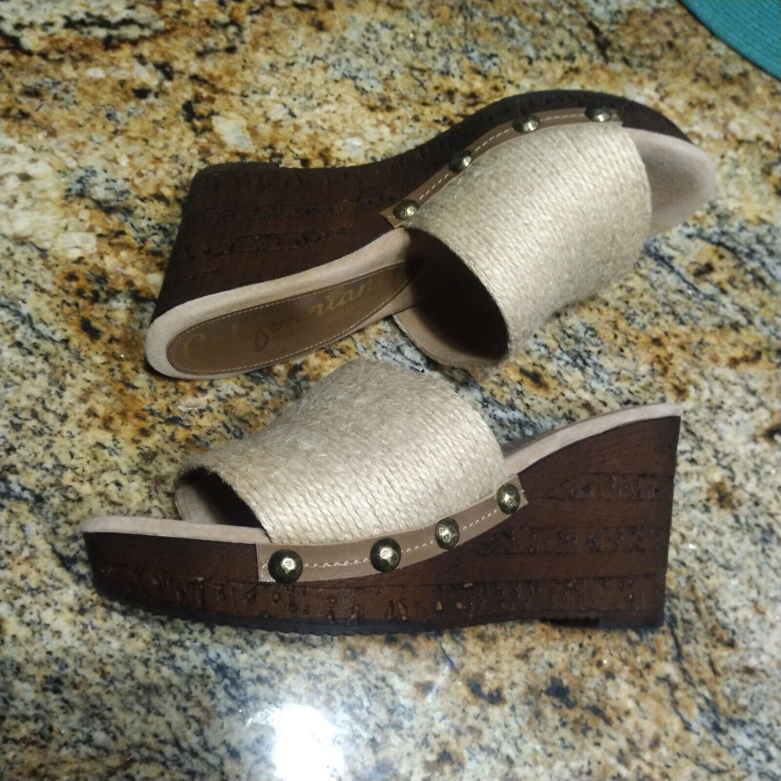 Californians Vintage Collection Women's “Angie” Jute Slip On Size 40 US 8.5