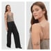 NWT EVERLANE The Washable Silk Cropped Cami top Burnt Sugar Brown Tan Size 10