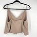 NWT EVERLANE The Washable Silk Cropped Cami top Burnt Sugar Brown Tan Size 10
