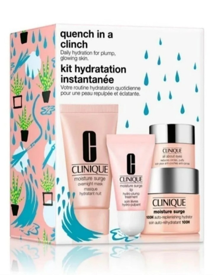 Clinique 4-Pc. Quench In A Cinch Moisture Surge Set NWT Sold Out - 90 1 LEFT!