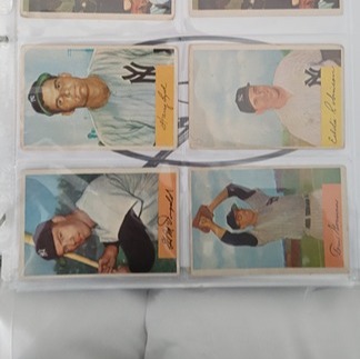 1954's Bowman New York Yankees Lot of 8 cards
