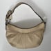 Coach Cream Pebbled Leather Large Hobo Thick Strap Handbag B1077-F13731 W/ H.Tag