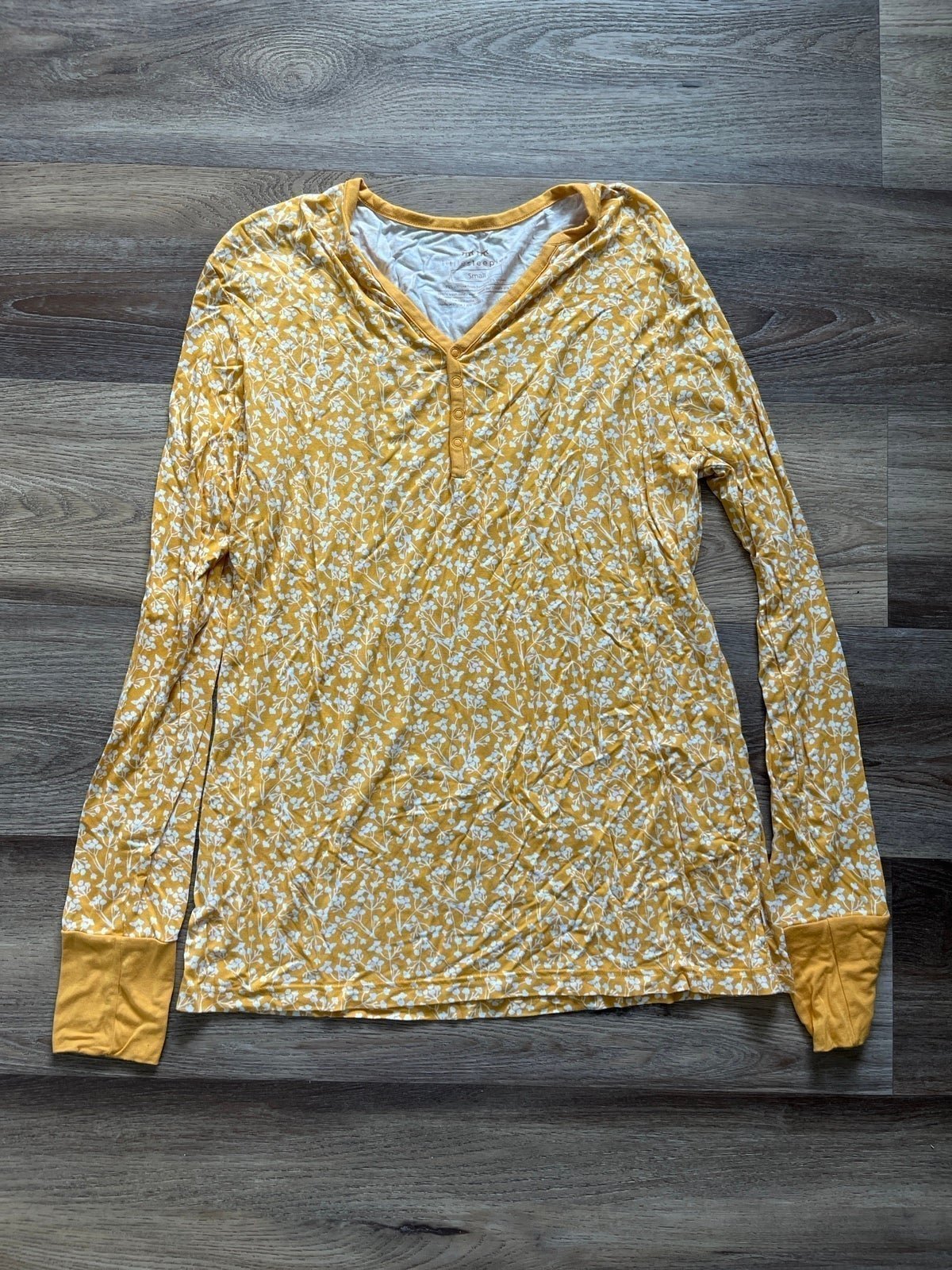 Little sleepies womens pajama top golden poppies