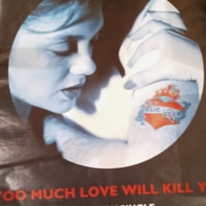 Queen Poster love will kill rock you single 40x60 giant mint vintage HTF rare.