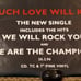 Queen Poster love will kill rock you single 40x60 giant mint vintage HTF rare.