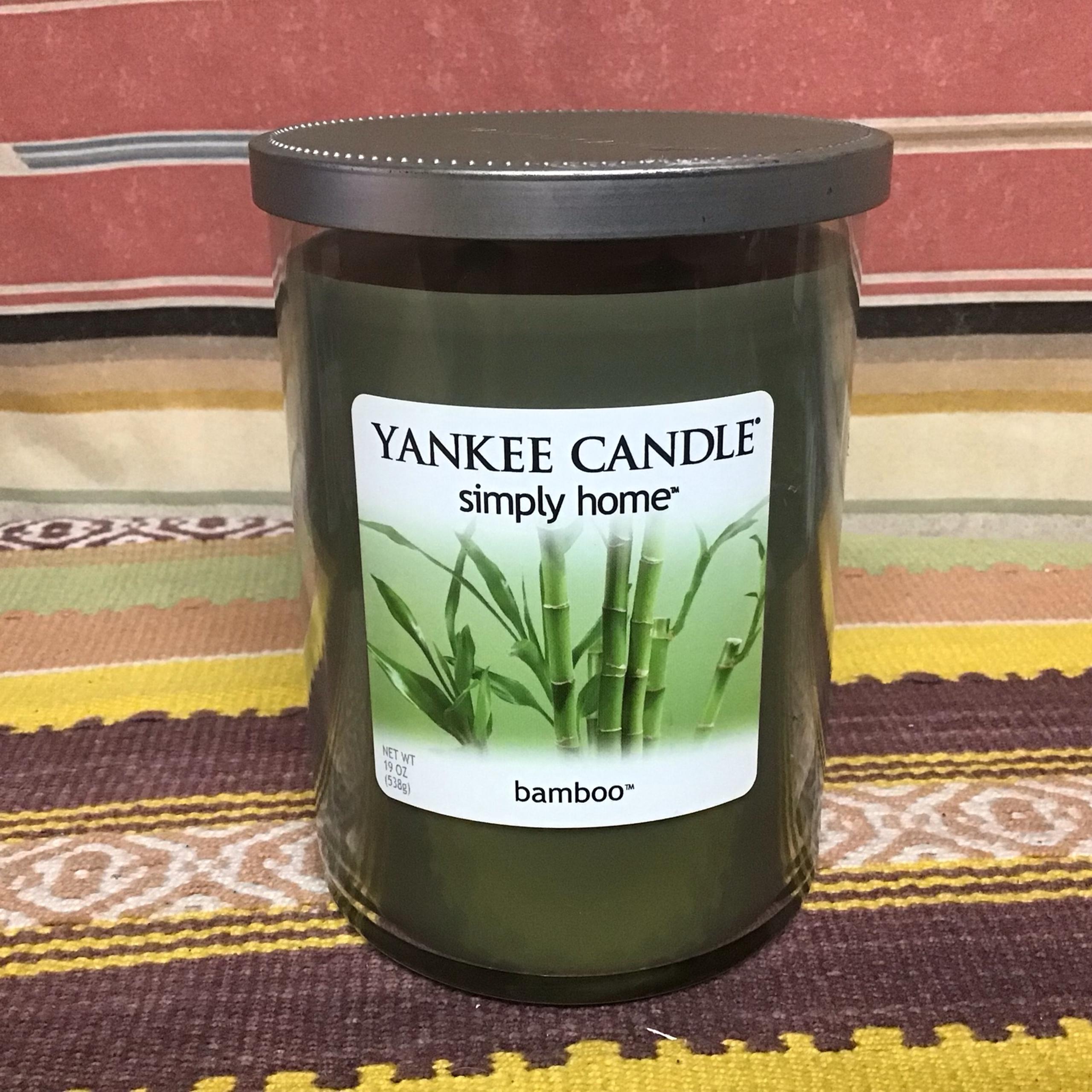 RARE 19 oz Yankee Candle Simply Home BAMBOO Jar - Discontinued Scent