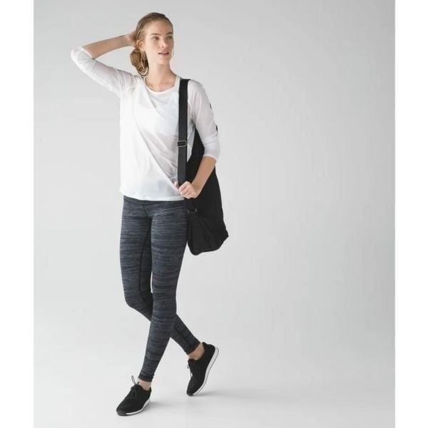 LULULEMON WUNDER UNDER Pants Leggings III Full Length Blurry Belle Battleship Bl