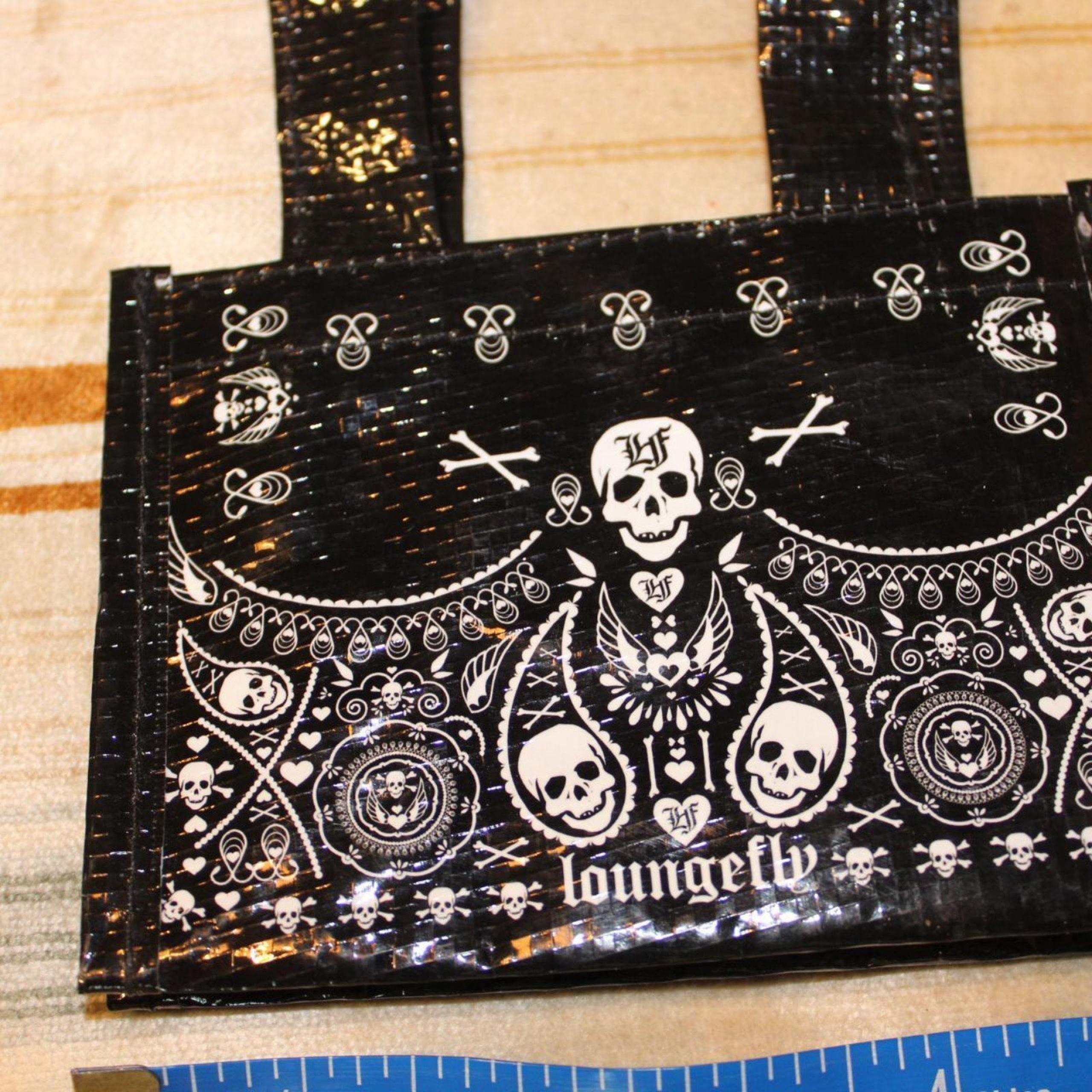 Vintage loungefly mini plastic Tote Y2K mallgoth Gothic punk rock