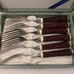 Vintage Faux Stag Horn Antler Spoons & Forks Set for 5 Placements