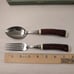 Vintage Faux Stag Horn Antler Spoons & Forks Set for 5 Placements