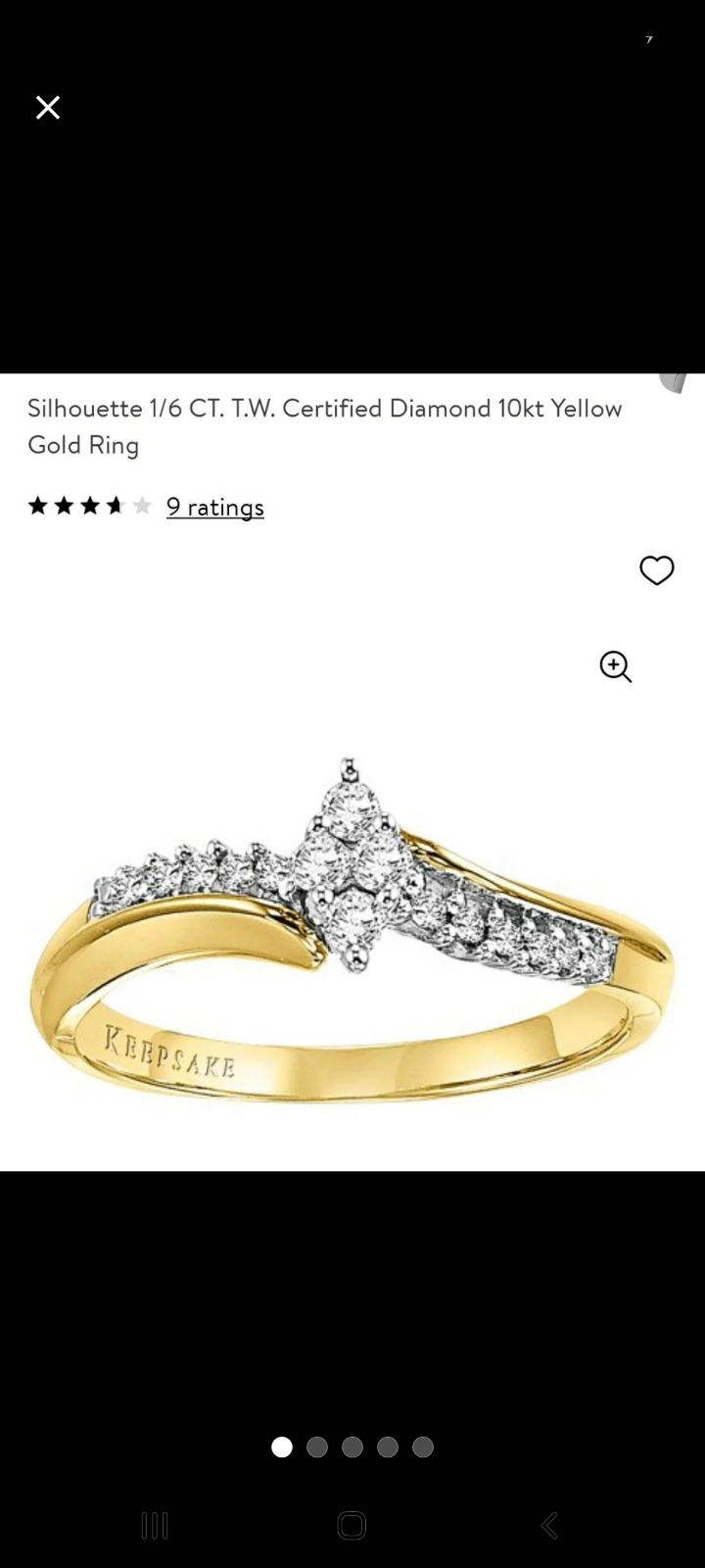 Yellow Gold & Diamond Ring